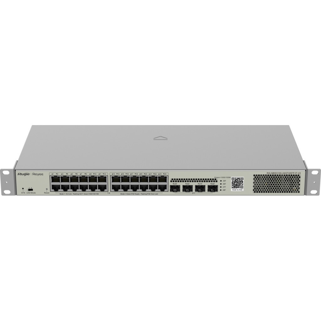 Комутатор мережевий Ruijie Networks RG-NBS3100-24GT4SFP-P-V2 - зображення 1