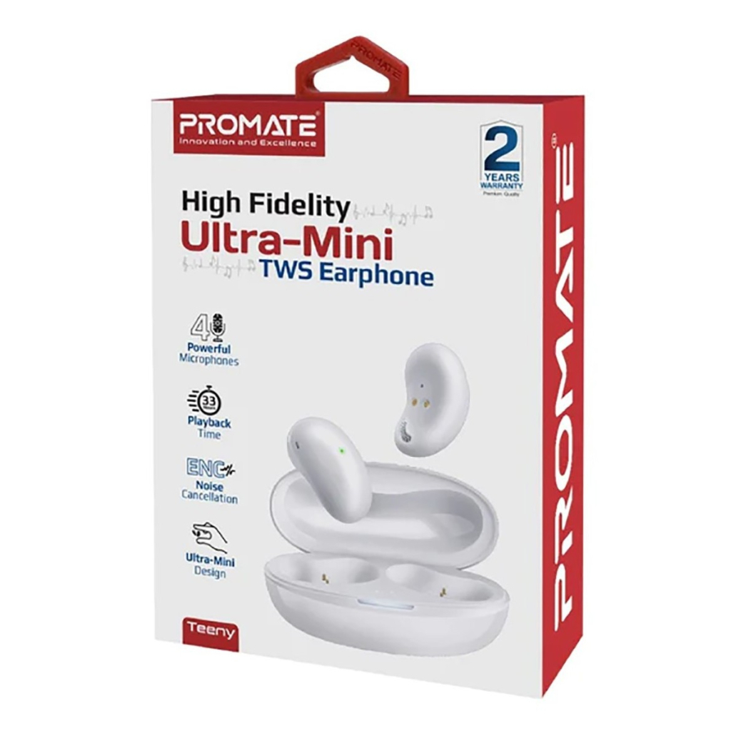 Навушники Promate Teeny White (teeny.white) - изображение 2