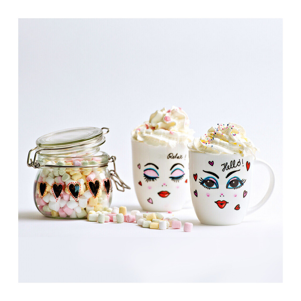 Акрилові фарби Marabu Porcelain & Glass, глянцева, Біла (070), 15 мл (4007751972057) - зображення 4