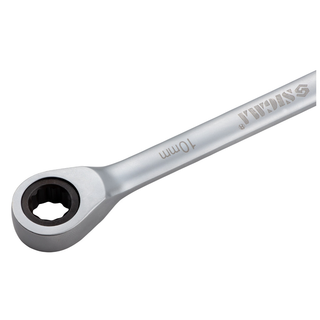 Ключ Sigma ріжково-накидний з тріскачкою 10мм CrV satine (6022101) - зображення 5
