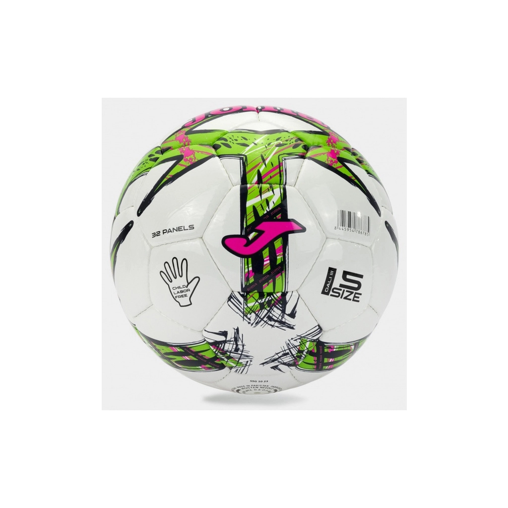 М'яч футбольний Joma Dal III (401412.334) Уні 4 Зелено-рожевий (8445954786792) - зображення 2