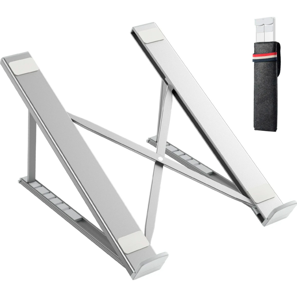 Підставка до ноутбука Vention Foldable 90-136mm Laptop up 15.6" stand silver (H055-SL) - зображення 1