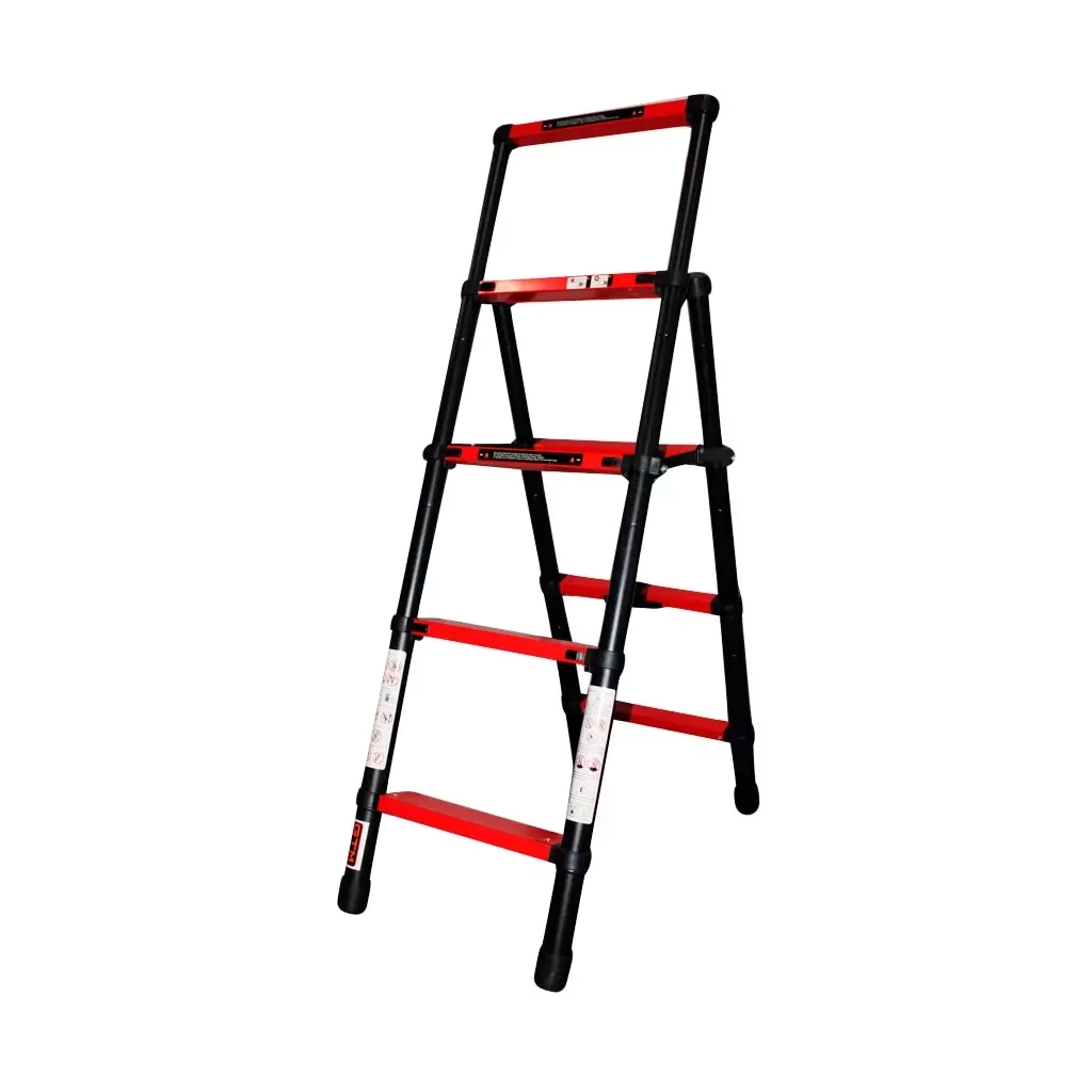 Драбина GTM cтрем'янка телескопічна 4сх., 1,4м (KME5045B) - зображення 1