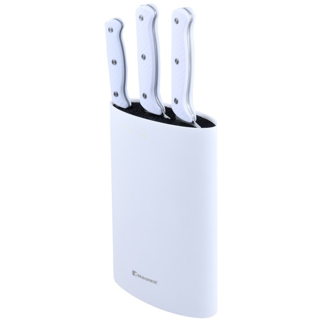 Набір ножів Bergner Naturally, 4 предмети, білий (BG-39245-WH) - зображення 1