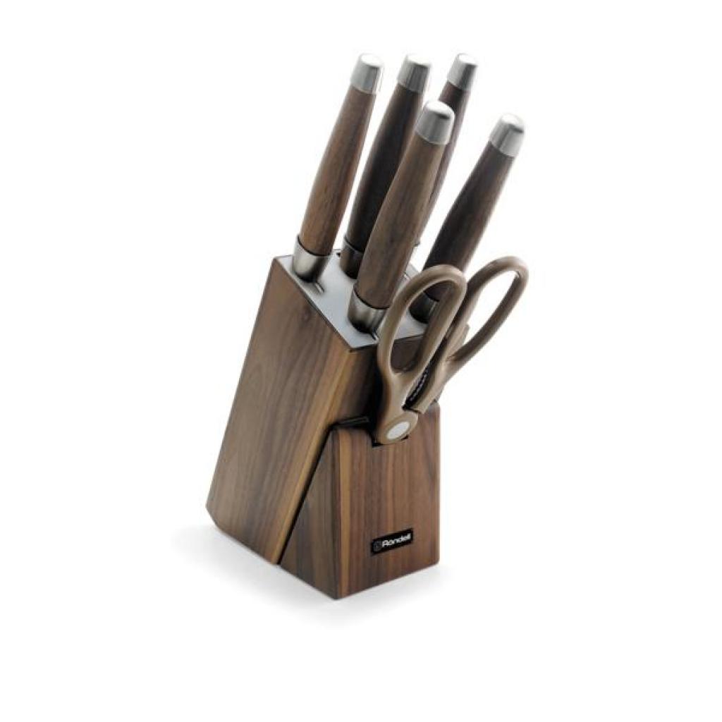 Набір ножів Rondell Glaymore 5 ножів + ножиці + підставка (RD-984) - зображення 1