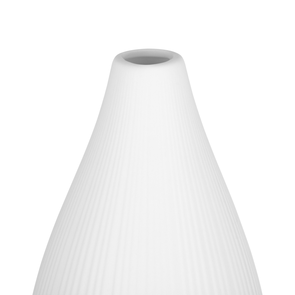 Ваза Ardesto Siena, 7х23см, порцеляна, білий (AR3806W) - зображення 3