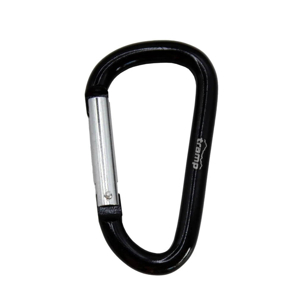 Карабін туристичний Tramp Набір 10 шт без муфти 7 cм Black (UTRA-301-black) - зображення 1