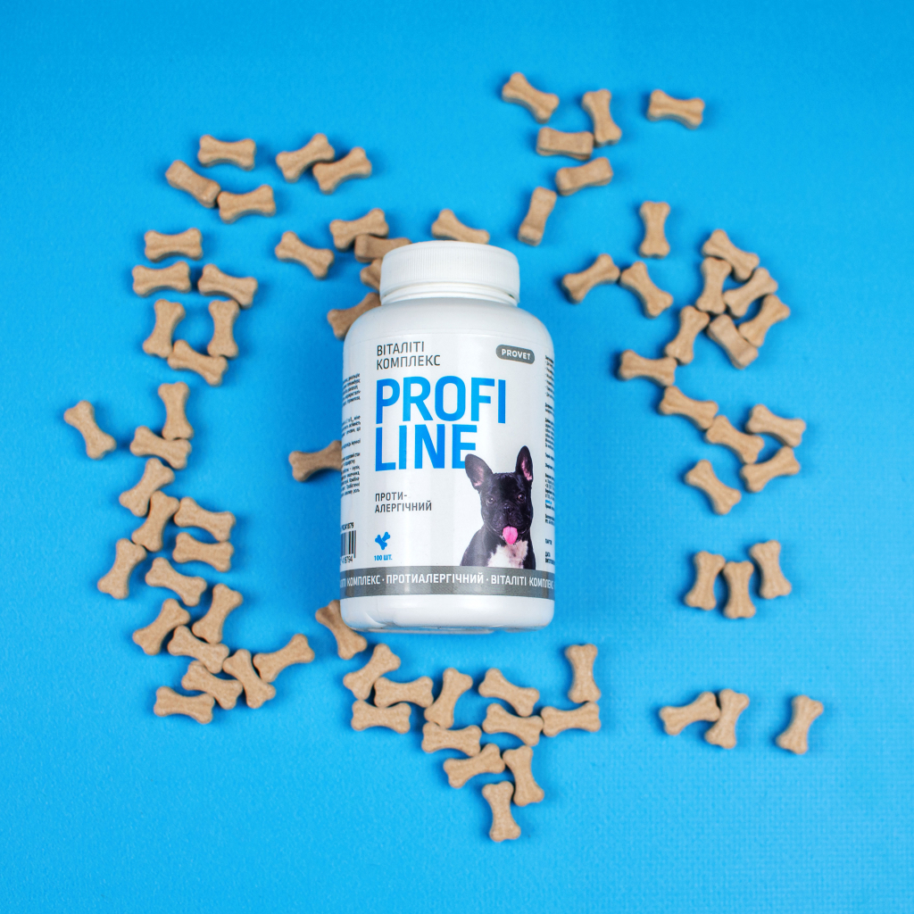 Вітаміни для собак ProVET Віталіті комплекс протиалергічний 100 табл. (4823082431663) - изображение 3