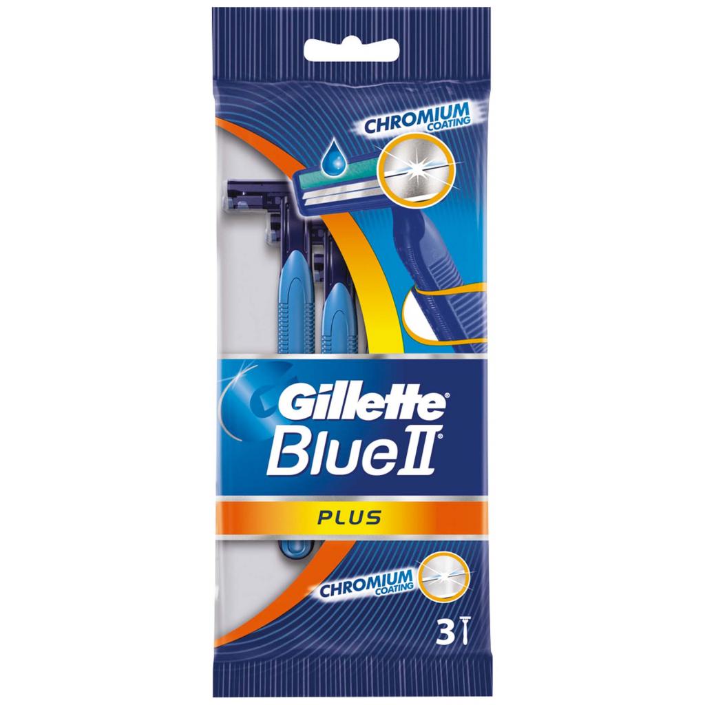 Бритва Gillette одноразова Blue 2 Plus 3 шт (3014260265861) - зображення 1