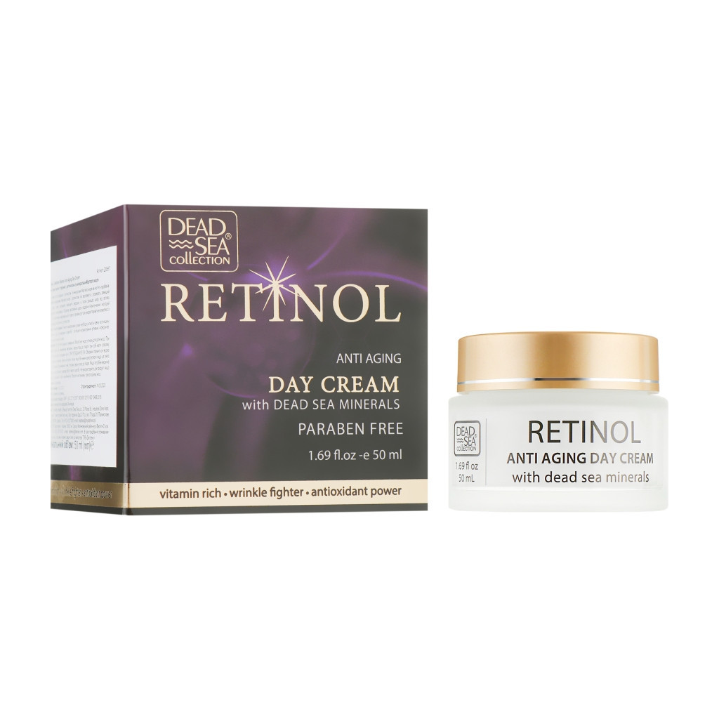 Крем для обличчя Dead Sea Collection Денний проти старіння з ретинолом та мінералами Мертвого моря 50 мл (7290101220657) - зображення 2