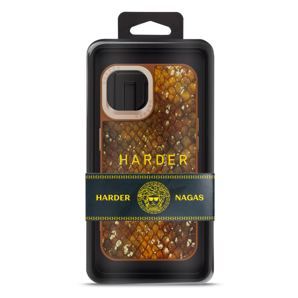 Чохол до мобільного телефона Harder Nagas Apple iPhone 14 Brown (ARM76750) - зображення 3