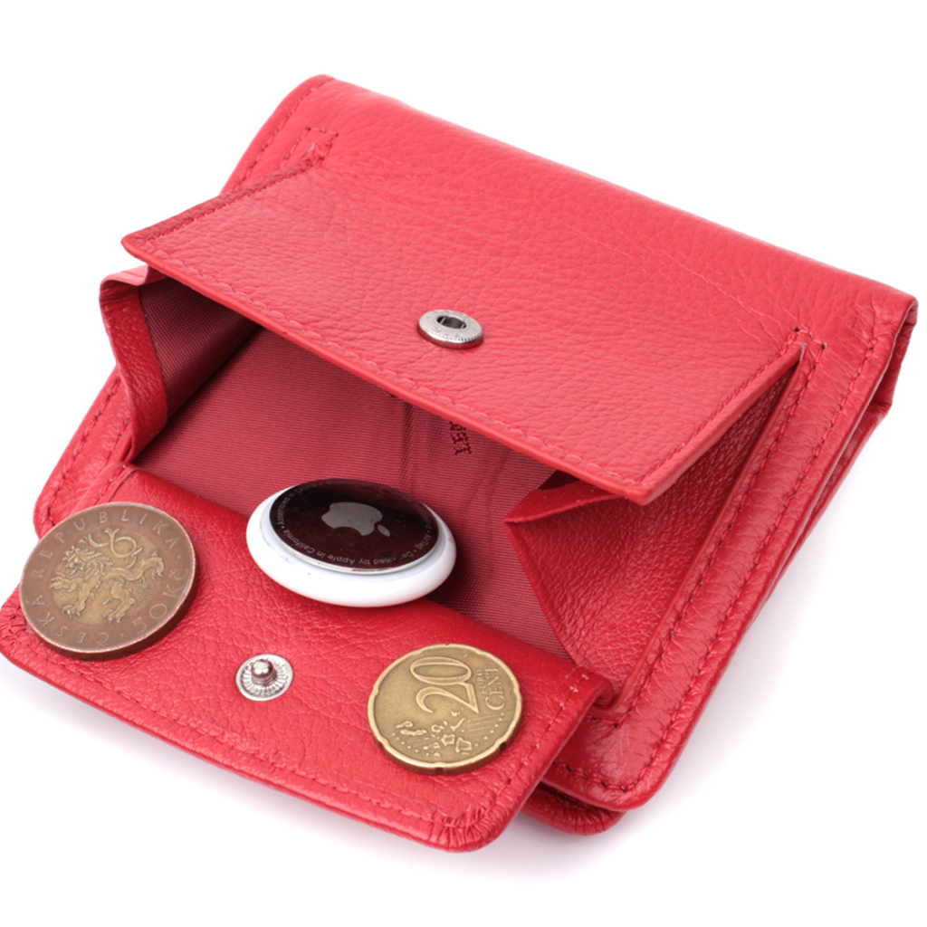 Гаманець ST Leather З натуральної шкіри Червоний (22702) - зображення 8