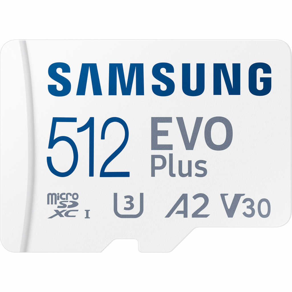 Карта пам'яті Samsung 512GB microSDXC class 10 UHS-I U3 V2 Evo Plus (MB-MC512KA/RU) - зображення 1