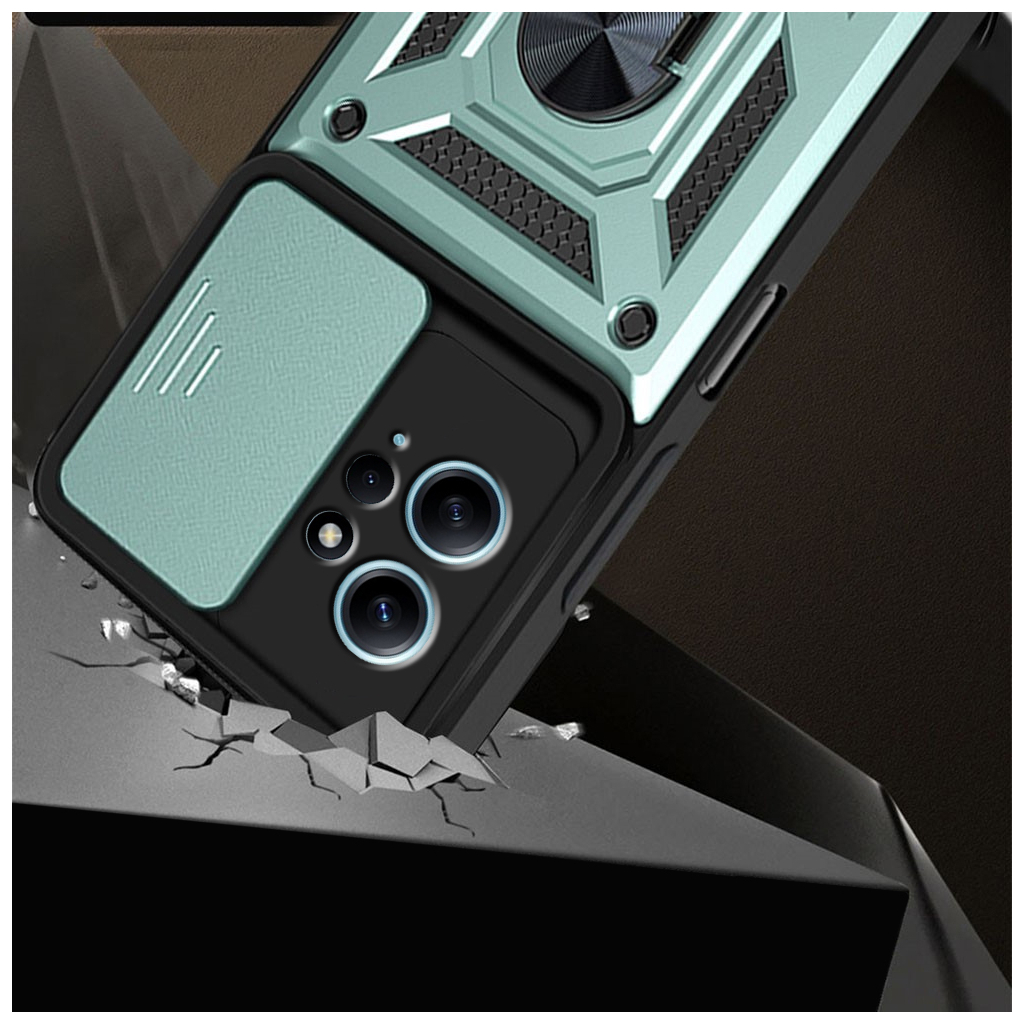 Чохол до мобільного телефона BeCover Military Xiaomi Redmi Note 12 4G Dark Green (709157) - зображення 5