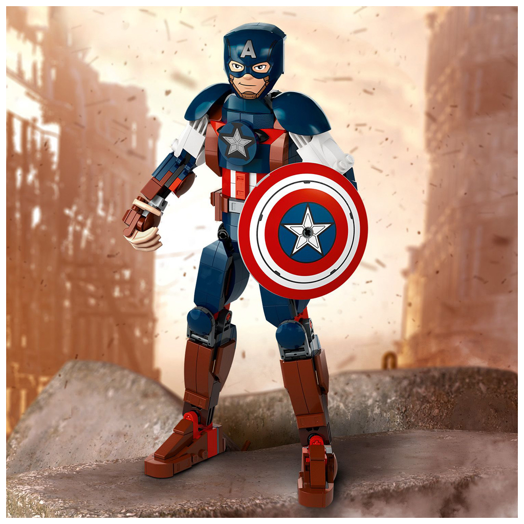 Конструктор LEGO Marvel Фігурка Капітана Америка для складання 310 деталей (76258) - зображення 8