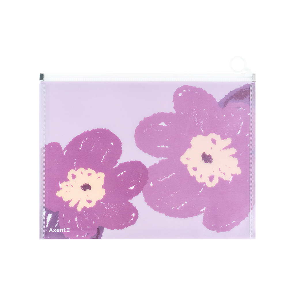 Папка на блискавці Axent zip-lock А4+ Lavender-4 (1497-39-A) - изображение 2