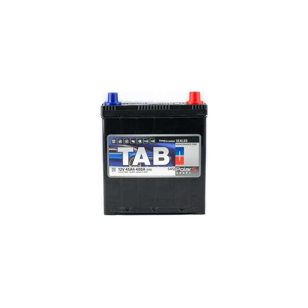 Акумулятор автомобільний TAB 45Ah/12V Polar S тонка клема Japan Min. (246344S) - зображення 2
