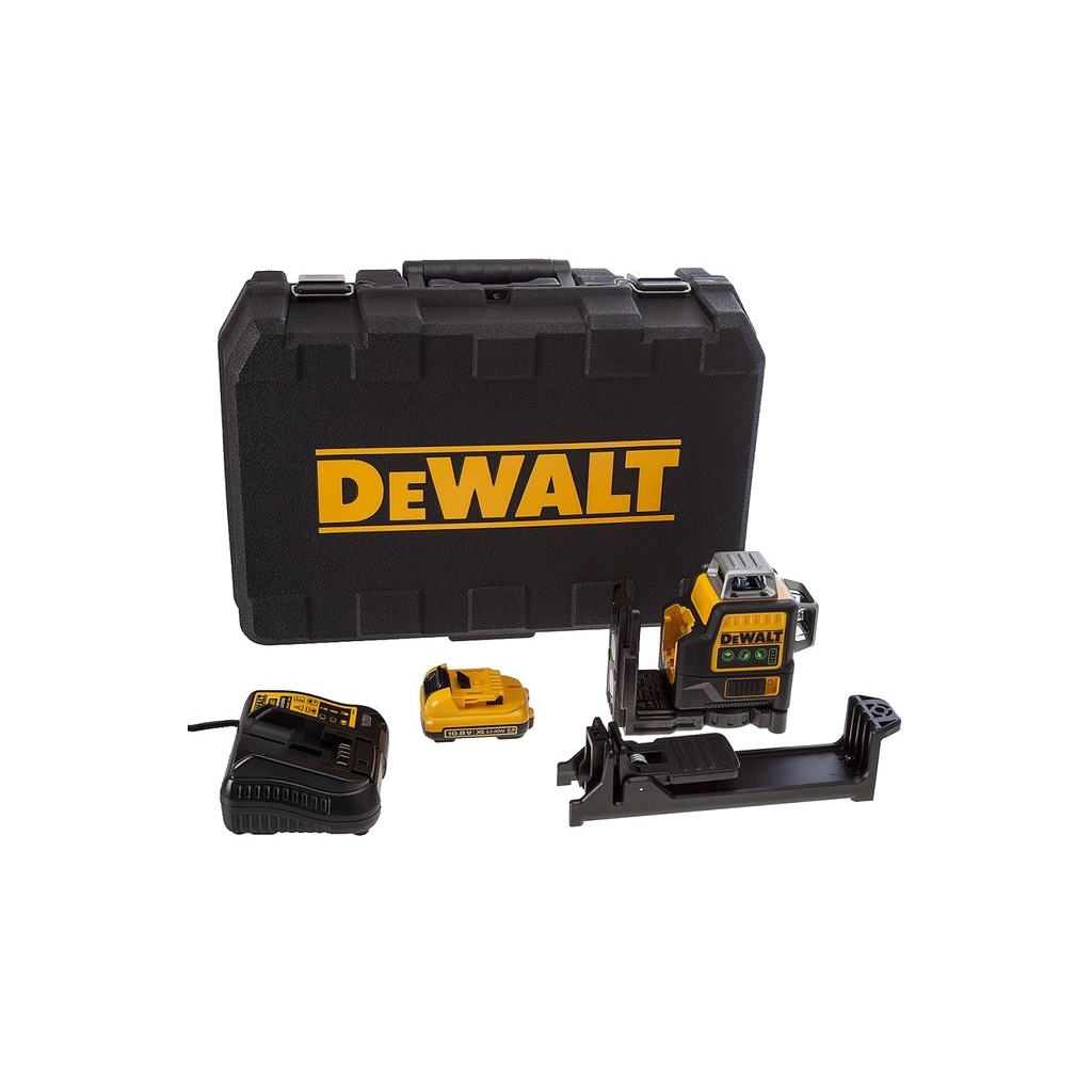Лазерний нівелір DeWALT 10.8/12В XR Li-Ion, червоний промінь, 2Ah, кейс (DCE089D1R) - зображення 4