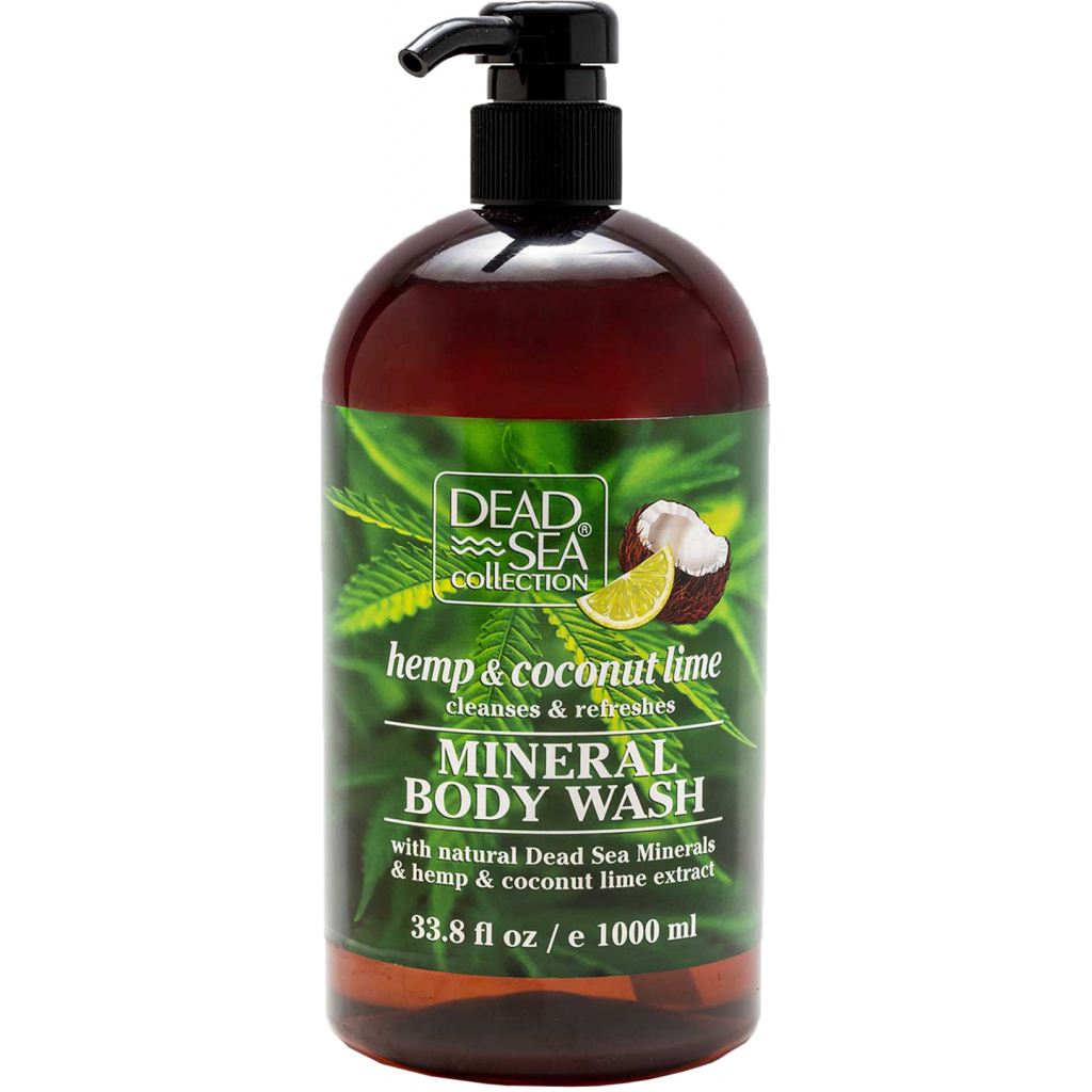 Гель для душу Dead Sea Collection з екстрактами конопель, кокоса та лайма 1000 мл (7290102251674) - зображення 1