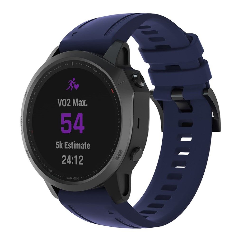 Ремінець до смарт-годинника Armorstandart Silicone 20mm для Garmin Fenix 5s/6s Dark Blue (ARM60810) - зображення 1