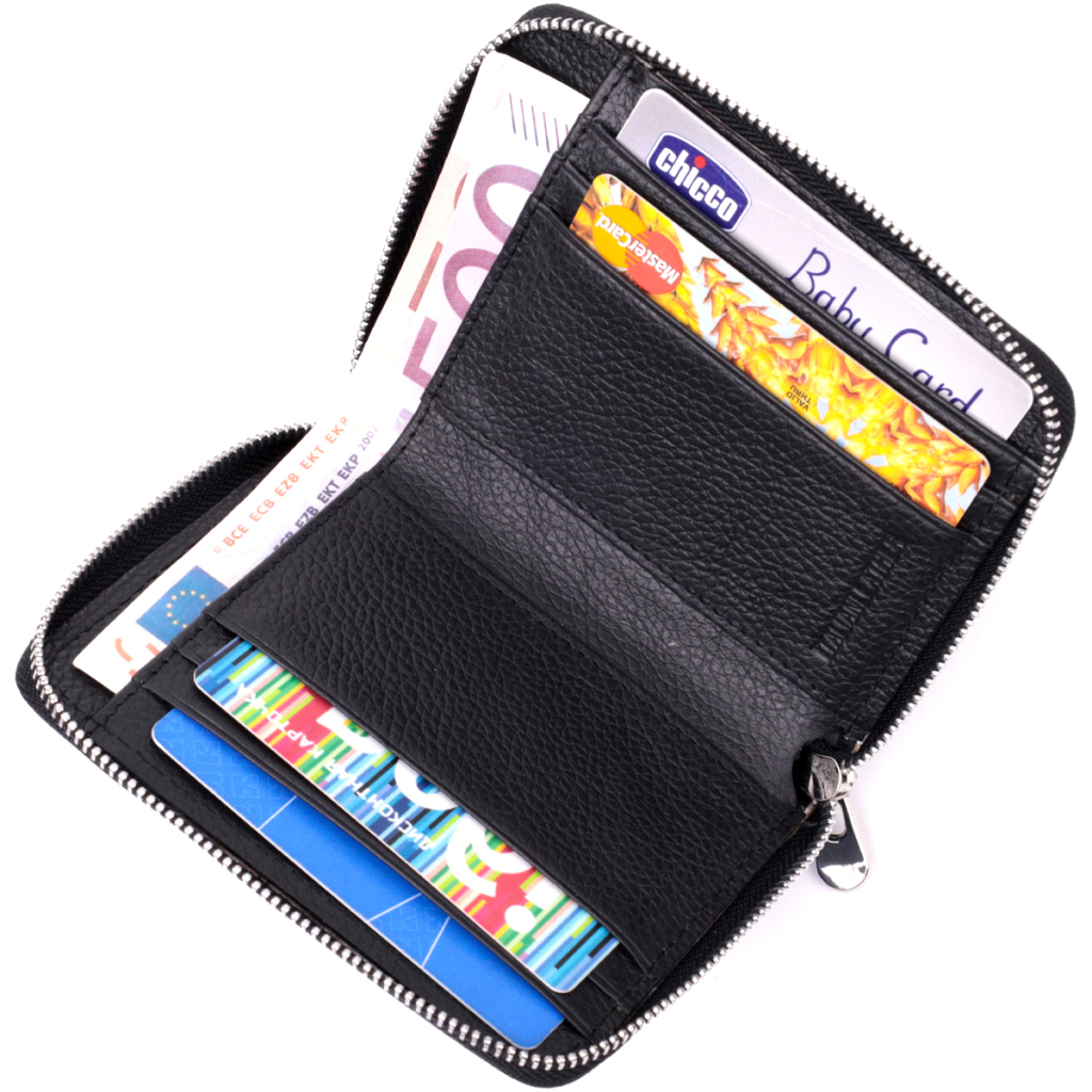 Гаманець ST Leather Шкіряний Чорний (19483) - зображення 5