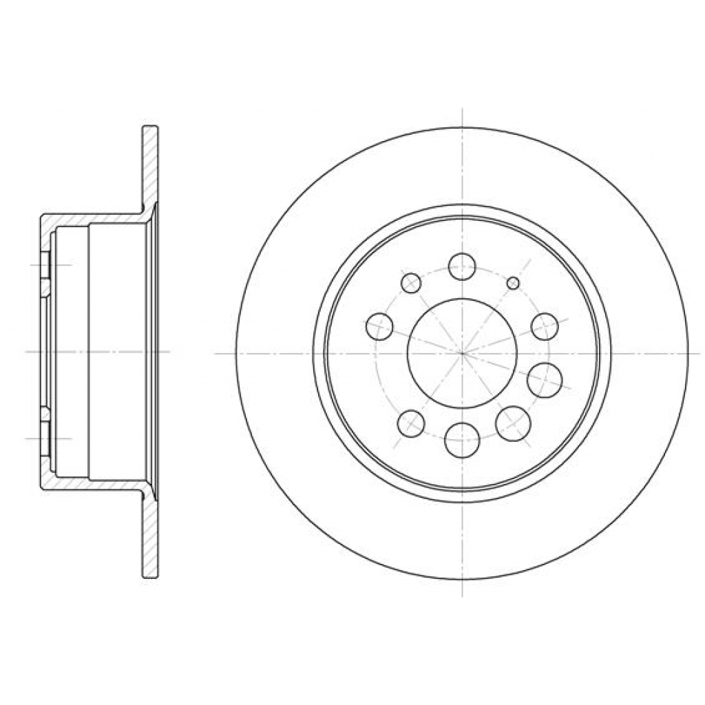 Гальмівний диск REMSA 6283.00 - зображення 1