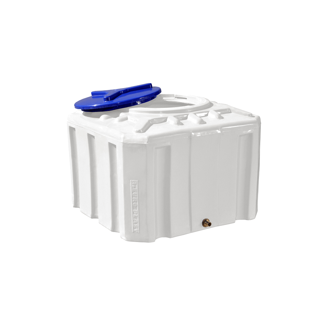 Ємність для води Рото Європласт квадратна харчова 200 л куб біла (14) - зображення 1