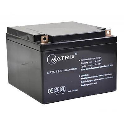Батарея до ДБЖ Matrix 12V 26AH (NP26-12) - зображення 1