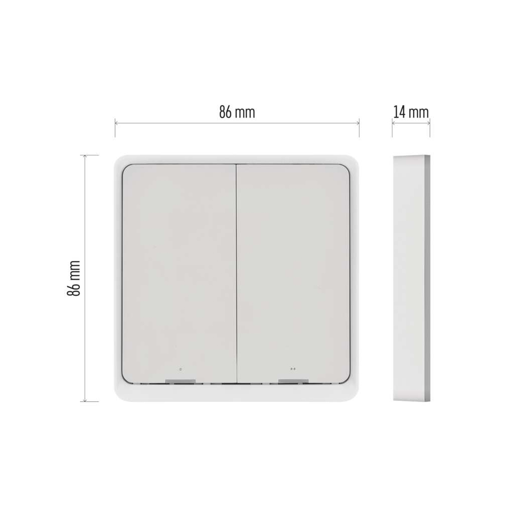 Розумний вимикач EMOS H5012 2 buttons ZigBee 3.0 (H5012) - изображение 8