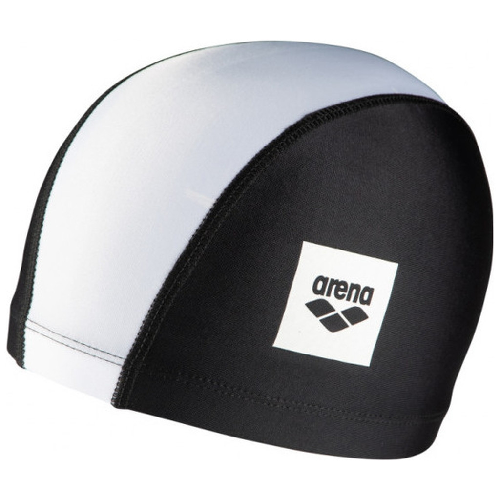 Шапка для плавання Arena Unix II JR 002384-102 чорний, білий Діт OSFM (3468336220757) - зображення 1