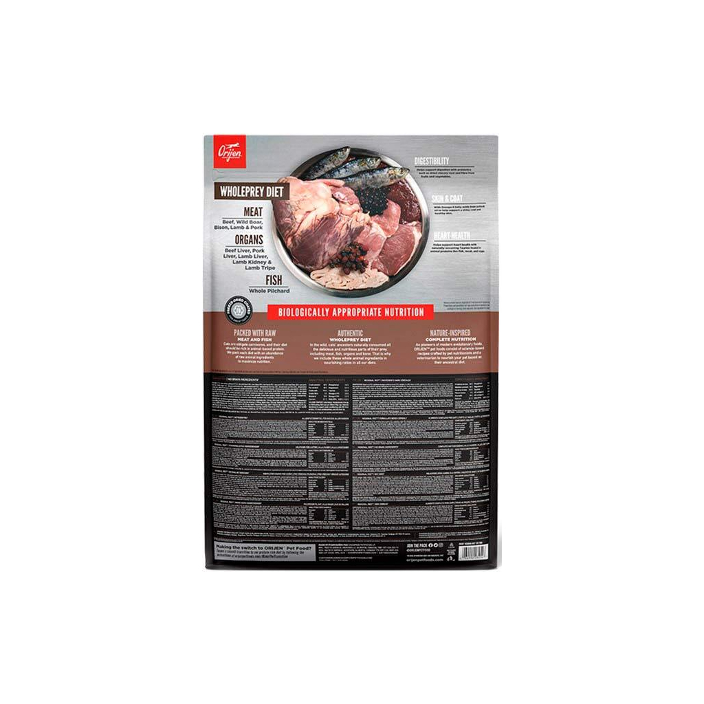 Сухий корм для кішок Orijen Regional Red зі смаком м'яса та риби 5.4 кг (0064992282547) - зображення 3