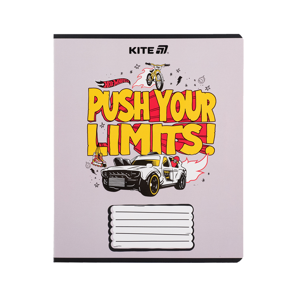 Зошит Kite Hot Wheels, 18 аркушів, клітинка (HW25-236) - изображение 12