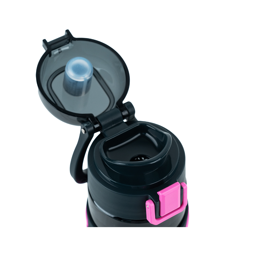 Пляшка для води Kite 680 мл чорно-рожева (K25-1233-3) - зображення 3