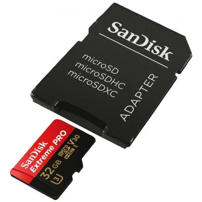 Карта пам'яті SanDisk 32GB microSD class 10 V30 A1 UHS-I U3 4K Extreme Pro (SDSQXCG-032G-GN6MA) - зображення 4