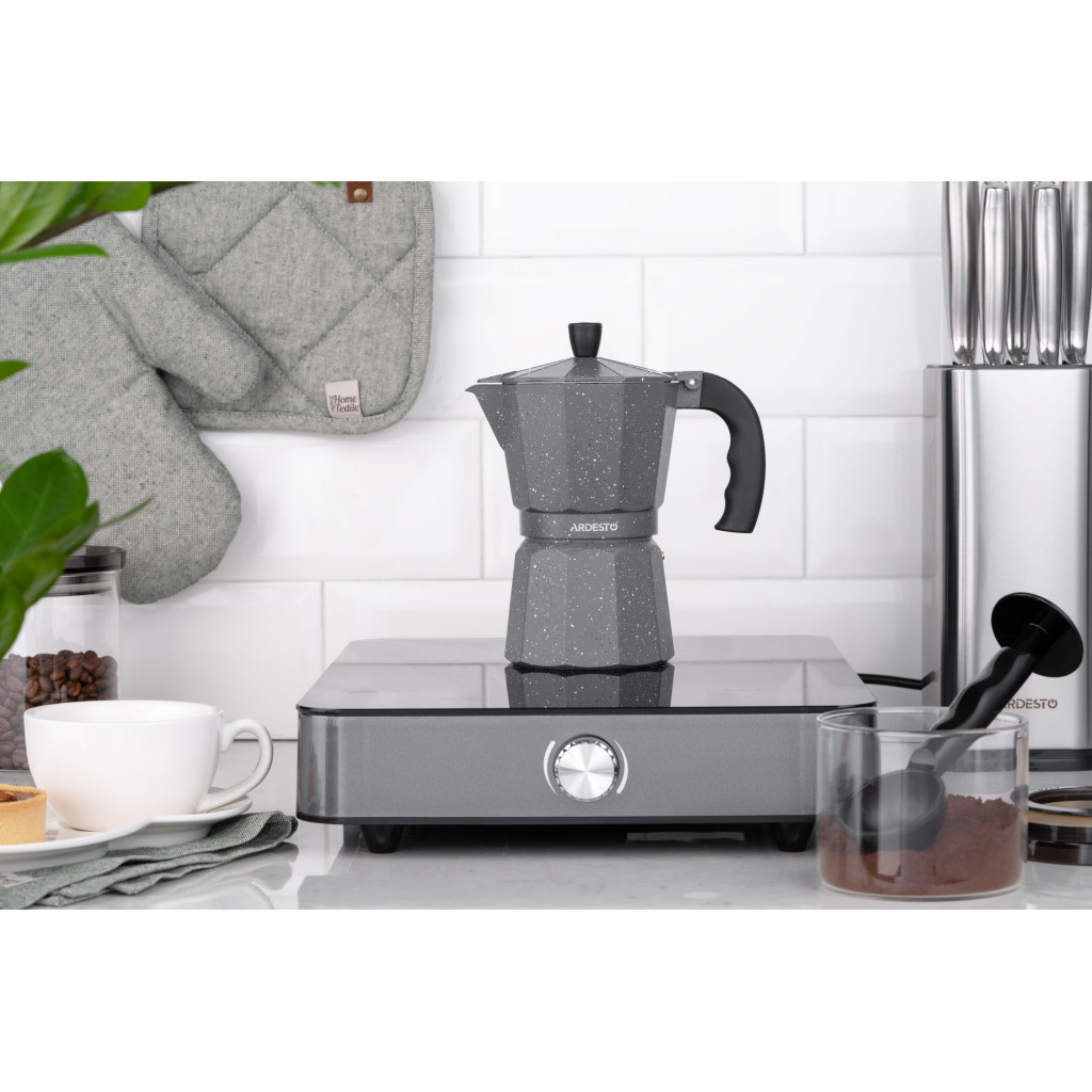 Гейзерна кавоварка Ardesto Gemini Molise 9 чашок (AR0809AGS) - зображення 4