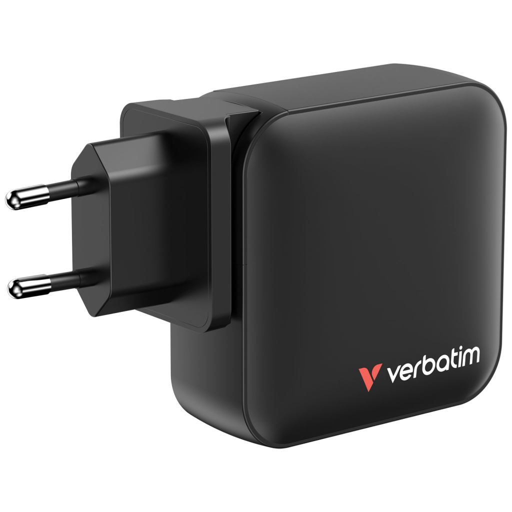 Зарядний пристрій Verbatim MiniGaN 165 W 4 ports (3xUSB-C/1xUSB-A) (32216) - зображення 2