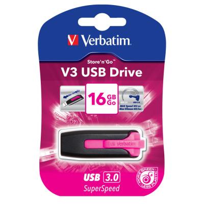 USB флеш накопичувач Verbatim 16GB Store 'n' Go Hot Pink USB 3.0 (49178) - зображення 5