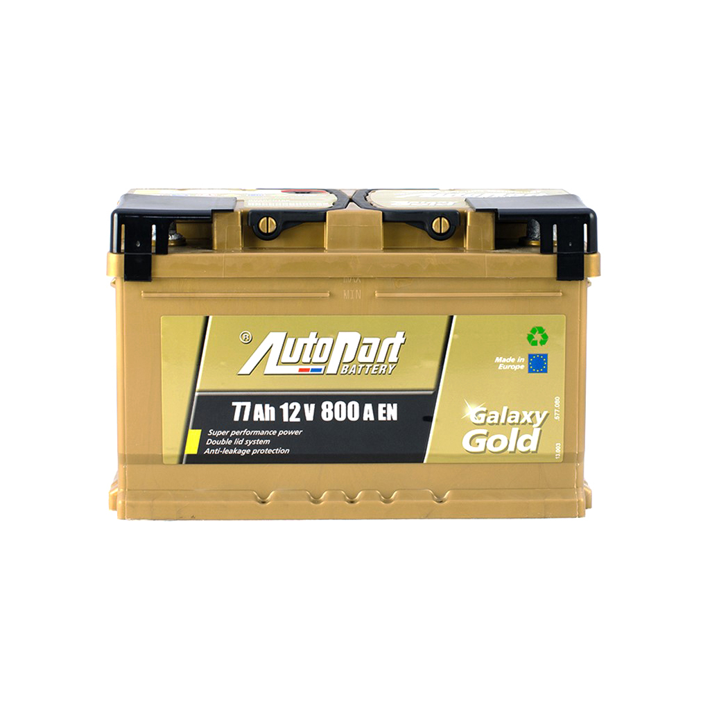 Акумулятор автомобільний AutoPart 77 Ah/12V Galaxy Gold Ca-Ca (ARL077-GG0) - зображення 1