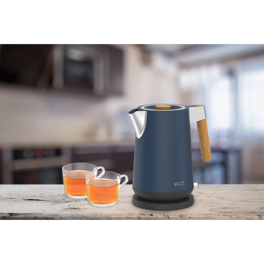 Електрочайник ECG RK 1768 Strix Timber Petrol - зображення 9