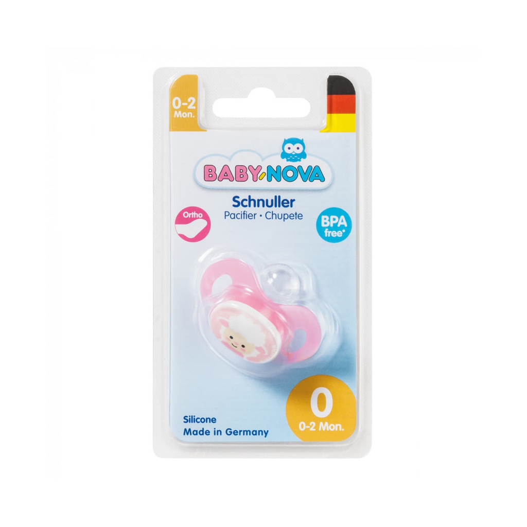 Пустушка Baby-Nova Sheep 0-2 міс., рожева (3966387) - зображення 2