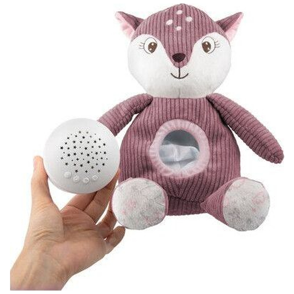 М'яка іграшка Canpol плюшева музична з проектором Оленя - рожева (77/206_pin) - зображення 7