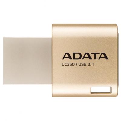 USB флеш накопичувач ADATA 64GB UC350 Gold USB 3.1/Type-C (AUC350-64G-CGD) - зображення 1