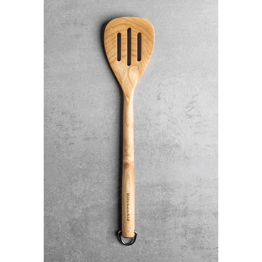 Лопатка кухонна KitchenAid Coreline з прорізами, 34,2 см, береза (KQR702OHE) - зображення 4