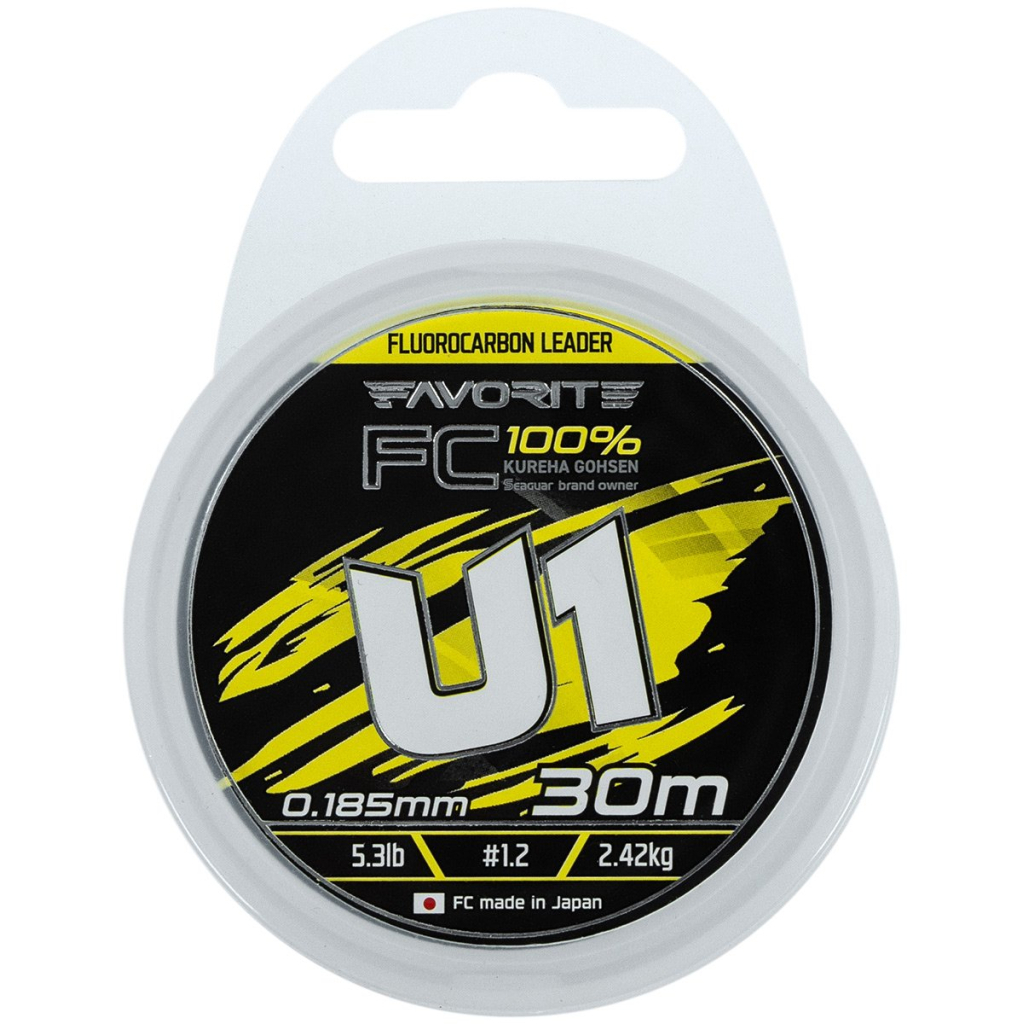 Флюорокарбон Favorite U1 FC 30m 1.2/0.185mm 5.3lb/2.42kg (1693.12.09) - зображення 2