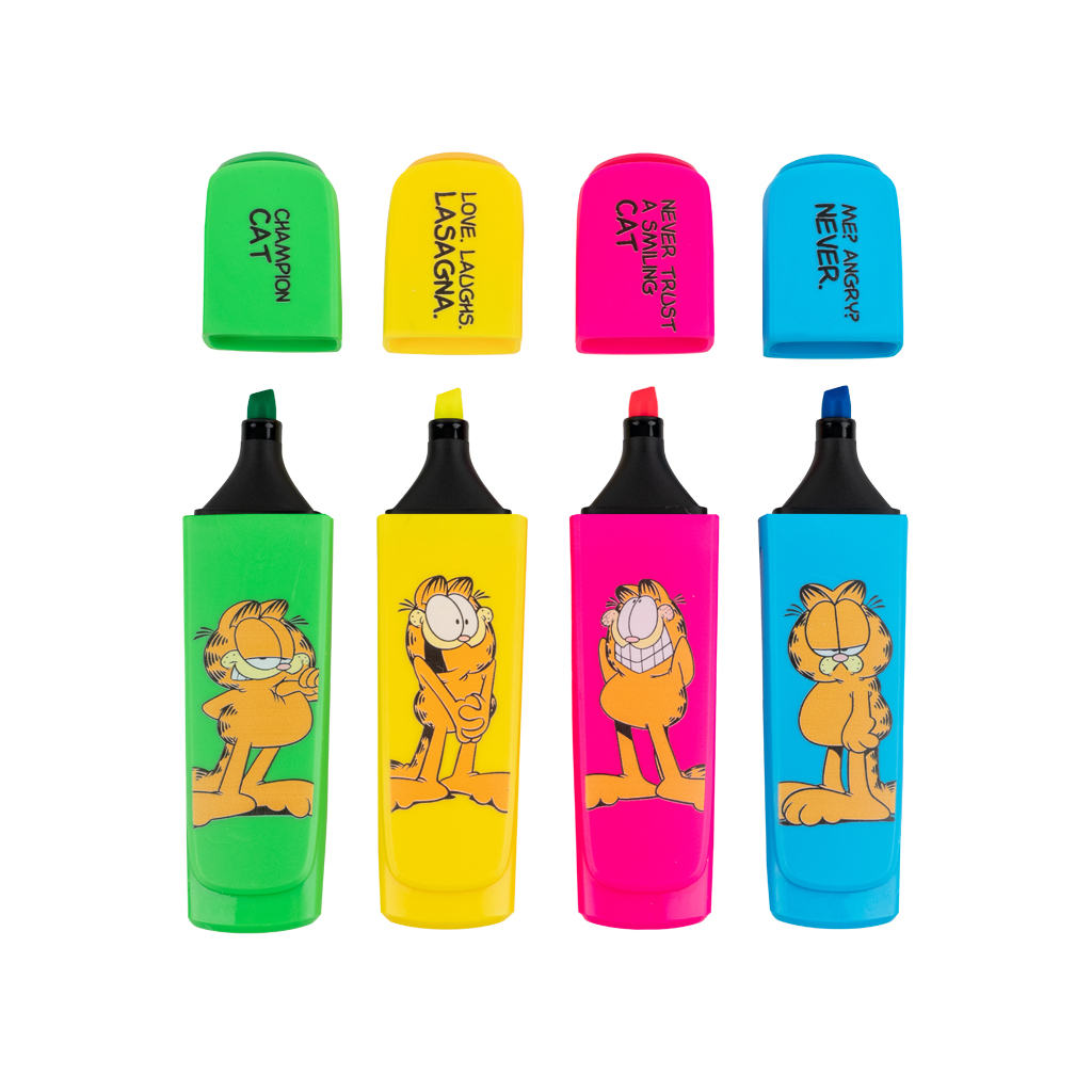 Набір маркерів Kite Highlighter Garfield, набір з 4-х кольорів (GF25-444) - зображення 2