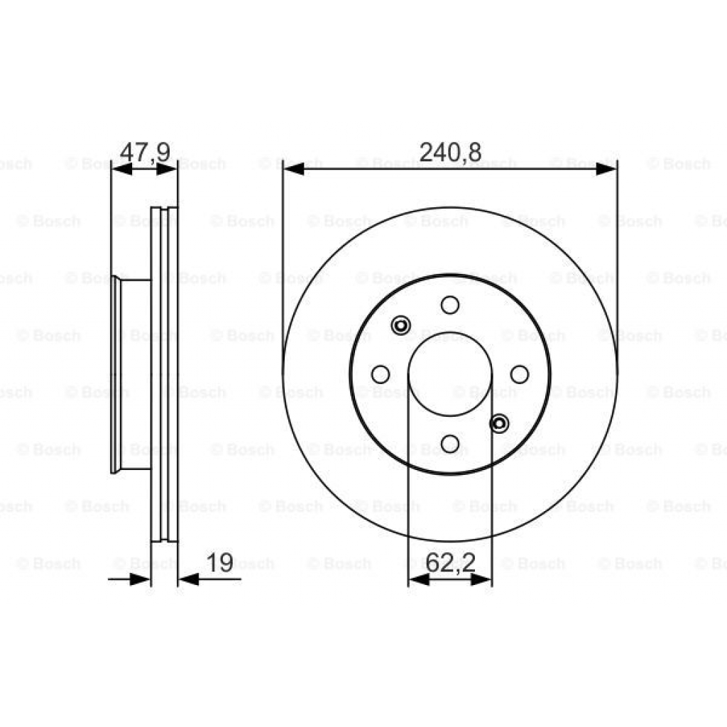 Гальмівний диск Bosch 0 986 479 S18 - зображення 1