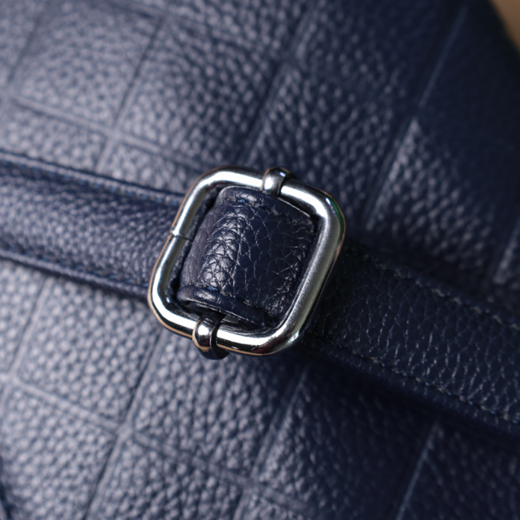 Сумка Vintage Жіноча на три відділення з натуральної шкіри Синя (22806) - зображення 11