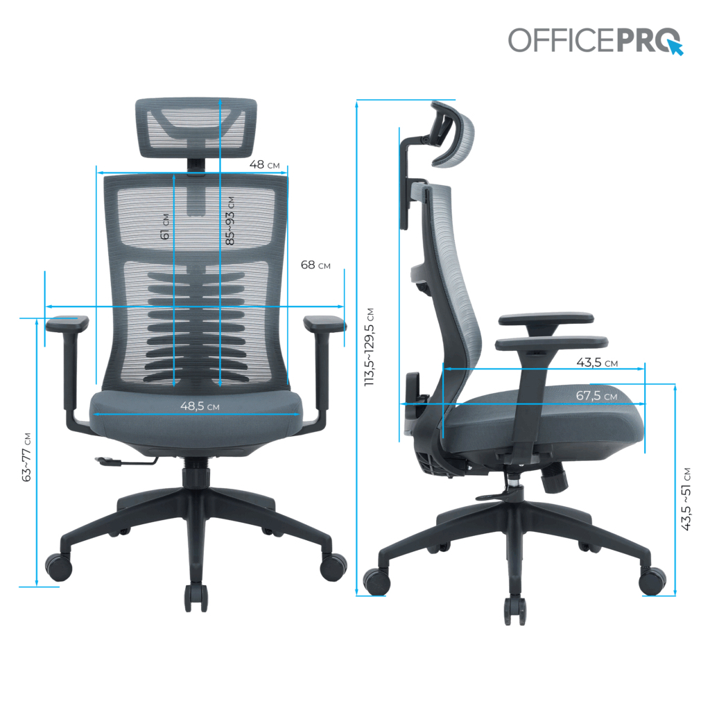 Офісне крісло OfficePro Balance OC550-B-DG-DG (OC550-B-DG-DG) - зображення 12