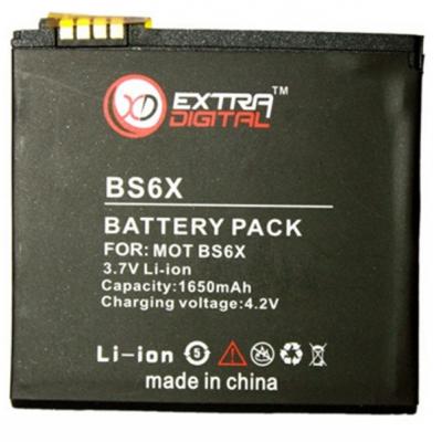 Акумуляторна батарея Extradigital Motorola BS6X (1650 mAh) (DV00DV6134) - зображення 1