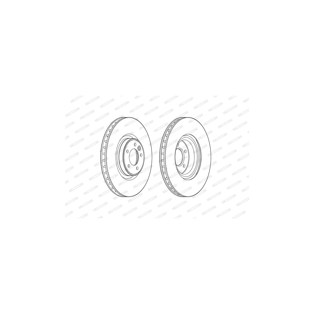 Гальмівний диск FERODO DDF2601C-1 - зображення 1